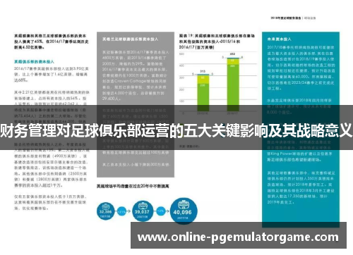 财务管理对足球俱乐部运营的五大关键影响及其战略意义